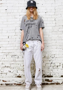 r13 white boyfriend jeans, available at west2westport.com