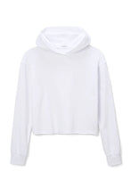 Load image into Gallery viewer, White french terry hoodie, available at west2westport.com