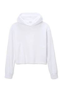 White french terry hoodie, available at west2westport.com