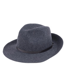 Load image into Gallery viewer, charcoal color felt fedora at west2westport.com