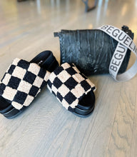 Load image into Gallery viewer, fuzzy platform shoes by ROAM and Henry Beguelin leather should bag at west2westport.com