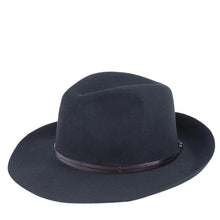 Load image into Gallery viewer, navy is a great neutral color this Fall and this fedora hat will keep you warm available at west2westport.com