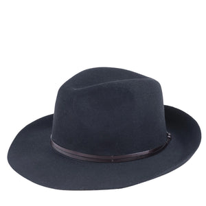 navy is a great neutral color this Fall and this fedora hat will keep you warm available at west2westport.com