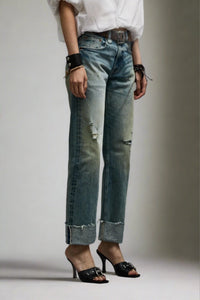 r13 cuffed romeo jeans at west2westport.com