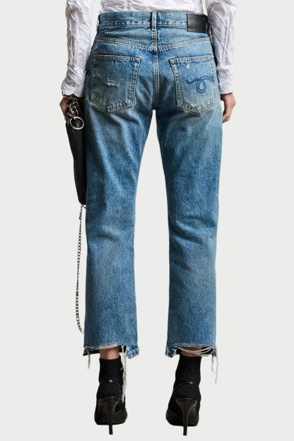 Back of the boyfriend bain jean, available at west2westport.com