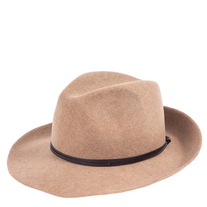 wear a felt fedora this season in  cappuccino brown at west2westport.com