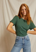 Load image into Gallery viewer, Harley Tee in evergreen, available at west2westport.com