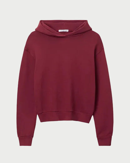 Maroon hoodie on a white background