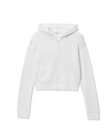 White hoodie on a white background