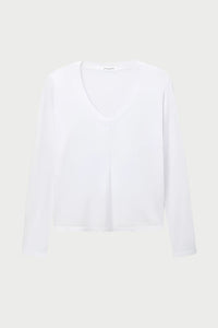 long sleeve cotton vneck tshirt at westport ct boutique WEST