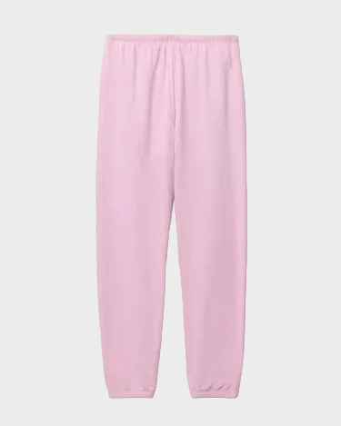 Pink sweatpants on a white background