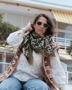 wool and cashmere bandana scarf at west2westport.com