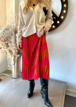 Load image into Gallery viewer, le superbe chevron skirt with zadig &amp; voltaire heart cardigan at west2westport.com