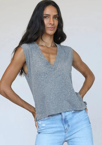 Grey Margot Tee, available at west2westport.com