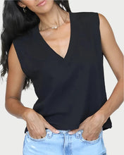 Load image into Gallery viewer, Black Margot Vneck, available at west2westport.com