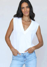 Load image into Gallery viewer, Margot tee in white, available at west2westport.com