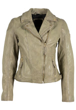 Load image into Gallery viewer, mauritius leather jacket in sage at west2westport.com