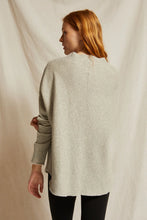 Load image into Gallery viewer, this cozy mock neck sweatshirt by perfect white tee has a great seam detail running down the back available at west2westport.com