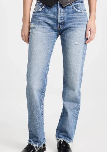 Moussy Vintage Ridgemont Straight jeans, available at west2westport.com
