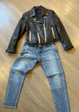 Load image into Gallery viewer, moussy avenal mid rise jeans and mauritius leather jacket at westport ct boutique WEST and online at west2westport.com
