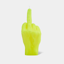 Load image into Gallery viewer, neon yellow f*ck cand hand gesture at west2westport.com