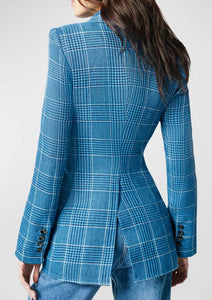 Back of the Smythe Patch Pocket Blazer, available at west2westport.com
