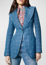 Load image into Gallery viewer, Smythe Blue Plaid Blazer, available at west2westport.com