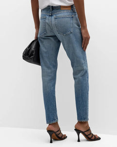 back of the arden tapered jean in light blue, available at west2westport.com