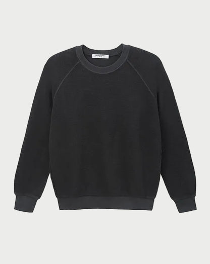 Black sweatshirt on a white background
