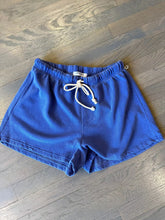 Load image into Gallery viewer, Perfect White Tee summer shorts in sailor blue at west2westport.com