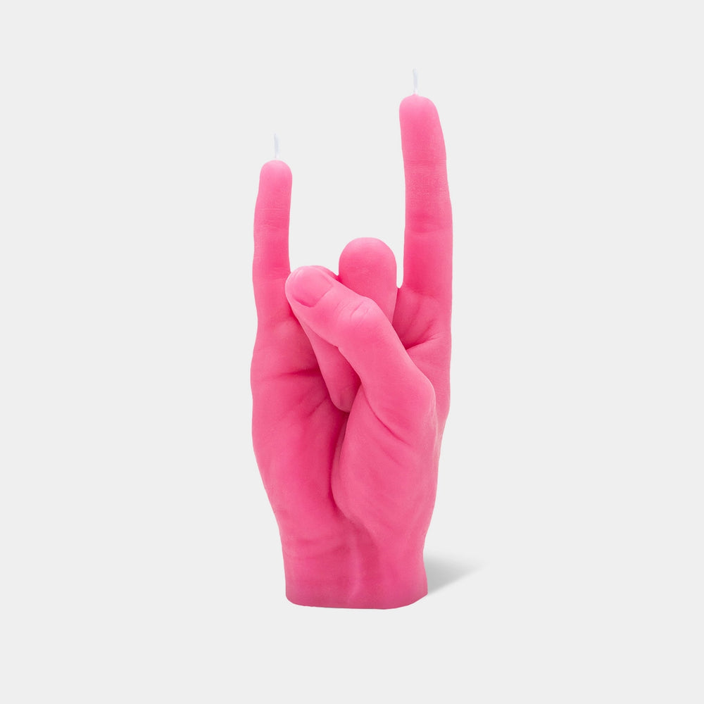 YOU ROCK candle in neon pink at west2westport.com