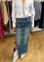 Load image into Gallery viewer, r13 side slit denim skirt at west2westport.com