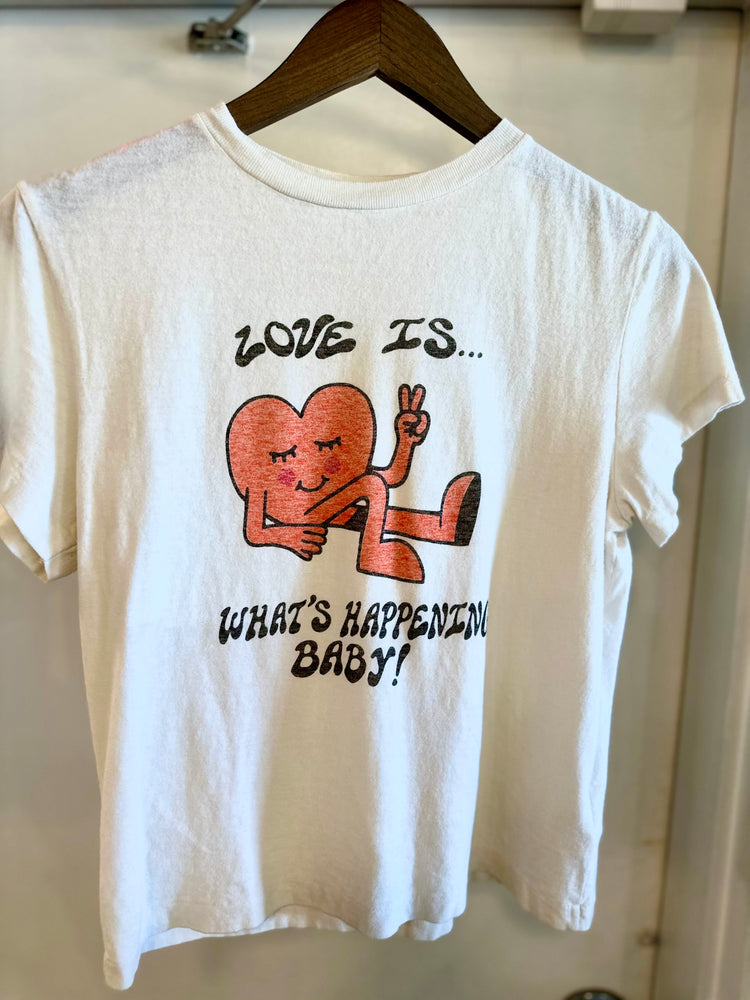ReDone Love Is graphic tee at west2westport.com