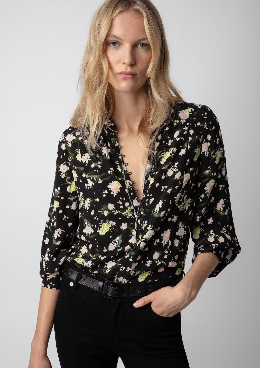 zadig & voltaire floral print blouse at west2westport.com