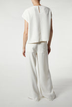 Load image into Gallery viewer, Saint Art Ivory Crepe pant outfit at west2westport.com