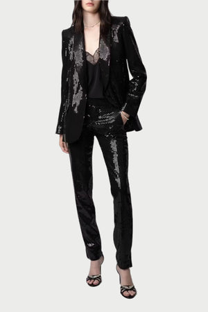 light up the night with the zadig & voltaire sequin suit at west2westport.com