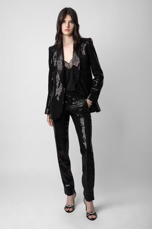 light up the night with the zadig & voltaire sequin suit at west2westport.com