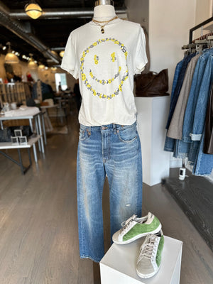 
            
                Load image into Gallery viewer, r13 jeans and redone smiley tee at west2westport.com
            
        
