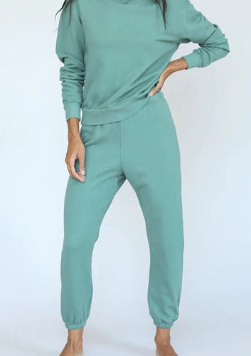  French Terry Jogger in Palm Leaf, available at west2westport.com