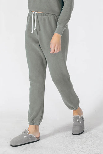 perfect white tee stevie jogger in uniform green at westport ct boutique WEST and online at west2westport.com