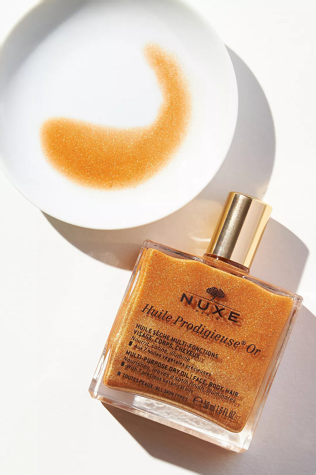 nuxe shimmering skin oil in travel size at westport ct boutique