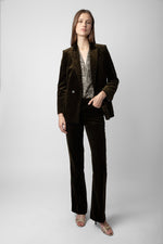 Tailored Velvet Pants