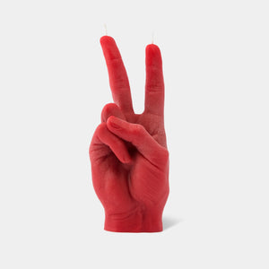 peace sign hand gesture candle at west2westport.com