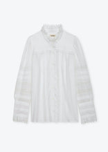 Load image into Gallery viewer, Zadig and Voltaire White Tomboy Blouse, available at west2westport.com