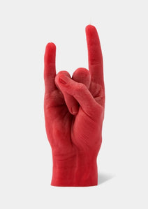 CANDLE HAND You rock, in red, available at west2westport.com