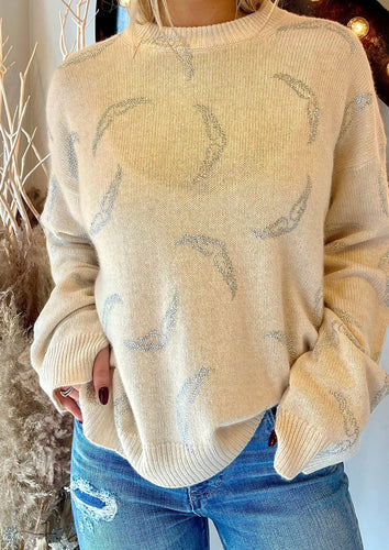 Zadig & voltaire wings motif cashmere sweater at west2westport.com