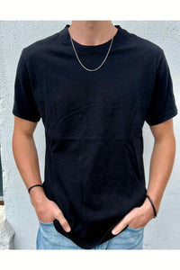 Mick Short Sleeve in Black, available at west2westport.com