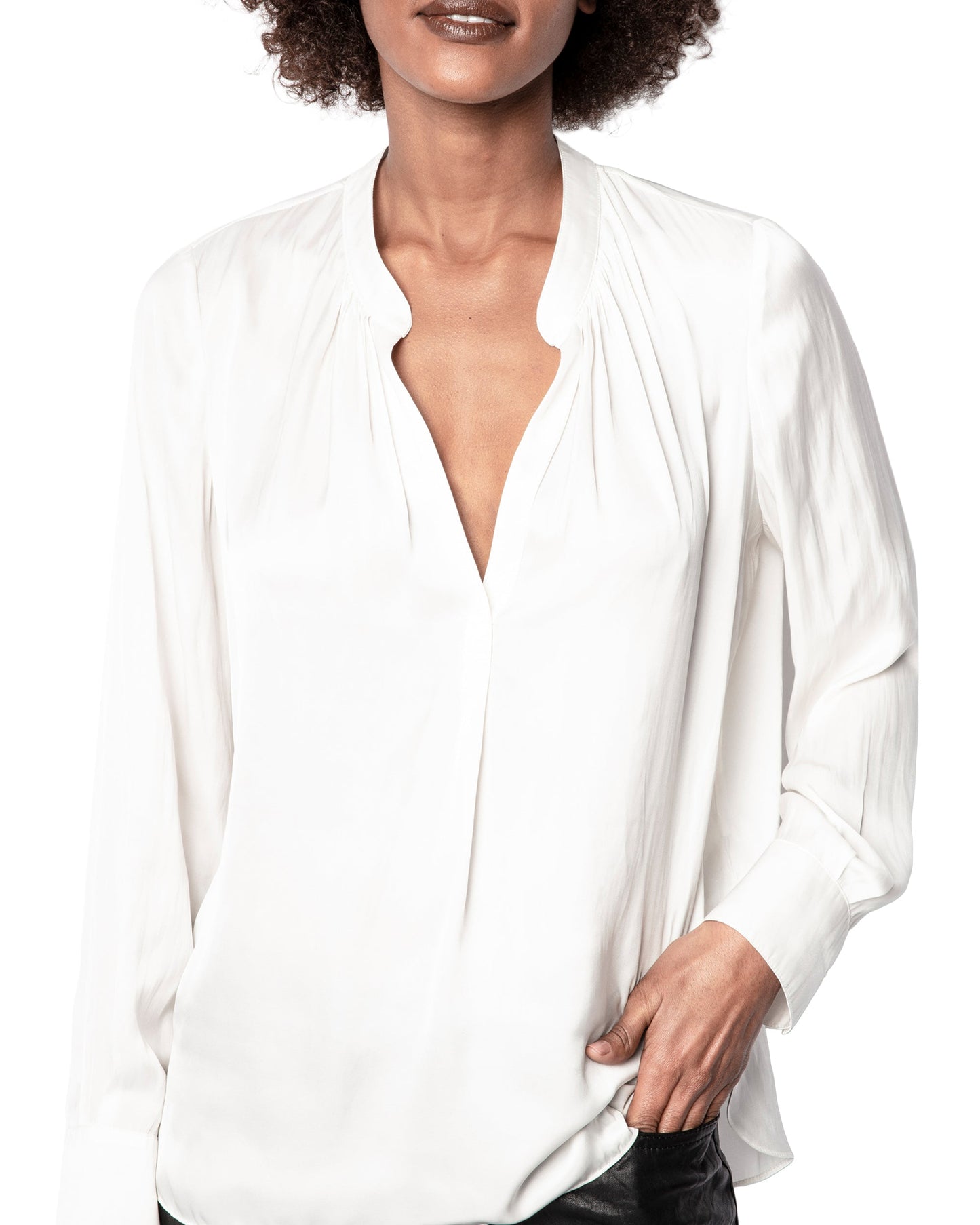 Tink Satin Blouse - WEST2WESTPORT.com