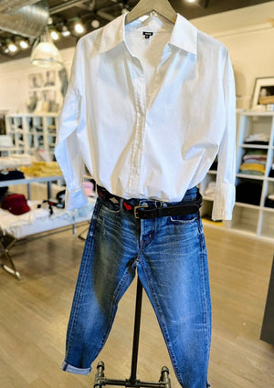 crisp white button down shirt at west2westport.com