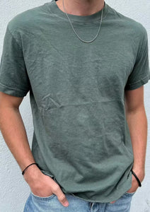 Mick Short Sleeve in Uniform Green, available at west2westport.com